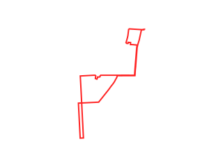 Map showing location of Red: Red